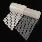 2000 pairs Clear Hook & Loop Sticky Self Adhesive Dots Coins Circles Tape 15mm