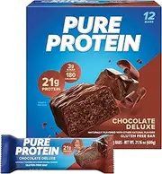 Pure Protein Chocolate Deluxe Bar, 12 Count, 1.76 oz