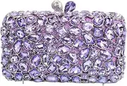 [RomanticDesign] Glitter Rhinestone Evening Clutch for Women Bling Glass Crystal Bridal Purse Cocktail Prom Party Handbag