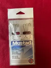 Mustad Snelled Carlisle Hooks Size 6 - 6 LB Test Line
