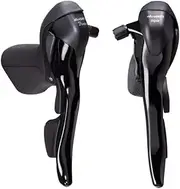 microSHIFT R7 Drop Bar Shift Lever Set - 3 x 7-Speed Short Reach, Black