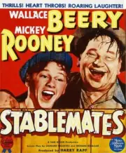 Stablemates poster Mickey Rooney Wallace Beery on window car 1938 Movie Photo