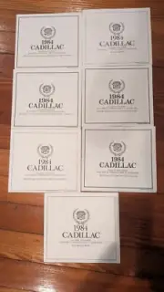 1984 Cadillac Deville, Fleetwood,Sevil,Eldorado Wiring Diagram Set