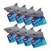8PK Schylling Shark Baby Finger Puppet Kid/Children Animal Play Toy 5cm Grey 3y+