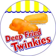 Deep Fried Twinkies DECAL (Choose Your Size) Concession Food Truck Cir Sticker