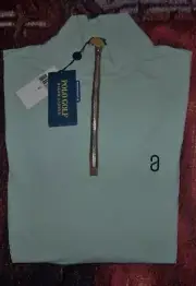 NEW RALPH LAUREN POLO GOLF 1/4 Zip Pullover Sweater Shirt ALBANY BAHAMAS Green S