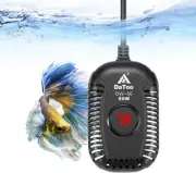 Small Aquarium Heater 50W Mini Fish Tank Heater 50 Watt Submersible with LED