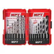 Quality HSS Steel Drill Bit Set 16pc Metal Wood Masonry Drilling Kit & Case