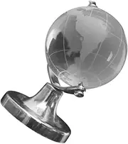 VINTORKY Crystal Globe Clear Crystal Earth Globe Glass Decorations Globe Decor Glob Ornament Desktop Globe Earth Globe World Map Desk Topper Mini Globe Model Dropshipping White Crystal