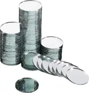 120 Pieces 1 Inch Small round Glass Mirrors Circle Glass Mirror Tiles round Craf