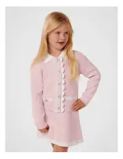 [Forever New Girls] Miriam Scallop Knit Cardigan in Pink