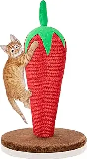 Ycozy Cat Scratching Post, Creative Chilli Pepper Scratching Post, Nature Sisal Cat Scratcher for Cat Polishing Claws, Indoor Cat Scratcher with Stable Base for Kittens and Cats
