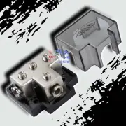 PLATINUM POWER GROUND DISTRIBUTION BLOCK FOUR 4 or 8 AWG GAUGE IN /OUT MARINE