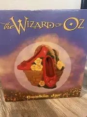 Wizard Of Oz Ruby Slippers Collectible Cookie Jar Vintage 1999 Warner Bros. Box
