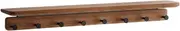 Wall-Mounted Coat Rack, Solid Wood Wall Mounted Coat Rack Button Hooks 15KG-20KG Multicolor Multiple Sizes(Bruin,XL)