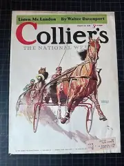 Vintage 1936 Collier’s Magazine Cover - Herbert Morton Art - COVER ONLY