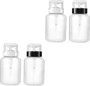 minkissy 4 Pcs Pumping Bottle Travel Pump Lotion Dispenser Traveling Cosmetic Dispenser Lotion Containers Glass Nail Gel Polish Nail Bottles to Pump Water Storage Bottle Clamshell