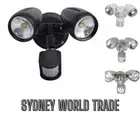 PHL 15W 30W LED Double Garage Flood Spot Light Security Sensor Tri Colour Select