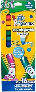 CRAYOLA Pip-Squeaks Washable Markers, 16 count, Great for Home, Perfect Art Tools, Easy Clean Up, Multi, 58-8703