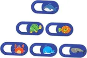 SWOOMEY 6Pcs Animal Pattern Webcam Cover Adhesive Computer Protection for Laptops Phones Tablets Safeguard from Debris