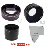 WIDE ANGLE LENS +MACRO LENS + TELEPHOTO ZOOM LENS FOR CANON POWERSHOT G16
