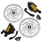 RIDEREVER MCX-2 Post Mount Dual-piston Mechancial Disc Brake Set w/ Rotors, GD