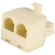 RCA Almond 2-Line Phone Splitter TP257R RCA TP257R 079000404095 Almond