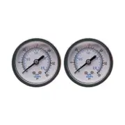 2 pcs Air Compressor Pressure Gauge 0-30 PSI 1/4" NPT Back Mount 2" Face