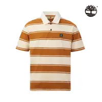 在飛比找PChome24h購物優惠-Timberland 男款小麥色條紋短袖 Polo 衫|A4