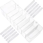 Mipcase 1Set Electronic Cable Management Box with Cable Ties Durable Organizer for Desk and Home for Data Cables Chargers and Accessories Storage