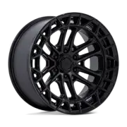 20X10 Fuel 1PC FC874 CELSIUS 6X5.5 -18MM MATTE BLACK W/ GLOSS BLACK LIP