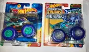 2024 Hot Wheels Monster Trucks Power Smashers Mega-Wrex & SHARK WREAK