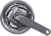 Exercise Bike Crank， 24-34-42T MTB Crankset 7/8/9 Speed Bicycle Crank Set 170mm Aluminum Alloy Crank Diamond Hole Sprocket Wheel Chainwheel Bike Part