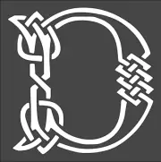 4"x4" Clear Plastic Stencil - Letter/Initial D (SA1042)