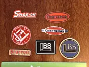 Top Shelf Tool Sticker Pack 7 Piece Starrett Craftsman Brown & Sharpe SnapOn NEW