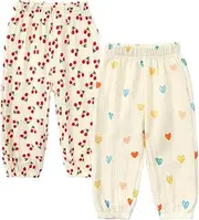 [MYGBCPJS] Baby Boys Girls Cotton Linen Trousers Kids Casual Ankle Pants Loose Long Bloomers