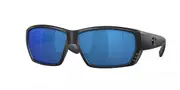 Costa Del Mar Tuna Alley Polarized 900904 Men's Sunglasses Black Size 62
