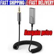 Bluetooth 5.3 to Aux Adapter for Car, USB to TRS 3.5mm Bluetooth Receiver add...