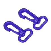 2pcs Plastic Swivel Snap Hook Lobster Clasp Buckle for Webbing Strap Dark Blue