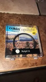NEW Cokin Optilight Skylight 1A Lens Filter 49mm Canon Nikon Wide Angle
