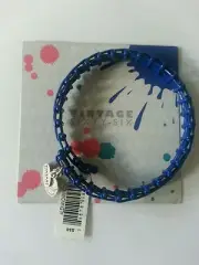 Alex and Ani Gypsy 66 True Blue Sunlit Wrap Bracelet Bangle NWT BOX R Silver
