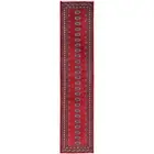 2'6"x12'5" Ajax Red Princess Bokara Soft Wool Hand Knotted Runner Rug R1302