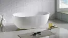 OVBT1300NF 1300*750*550mm bath Gloss White Acrylic freestanding oval No Overflow