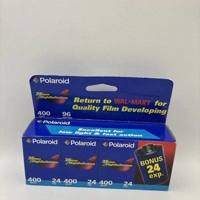 Polaroid 35mm High Definition Camera Film 400 Speed 4 Rolls EXP 2004