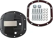 LeeQinersw Differential Covers Front Black Hardcore Chrome Replacement Cover Spare Parts for Dana 30 Rotation Differential