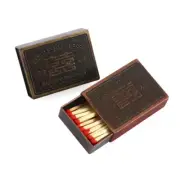 Match Box Metal W/Fire Board Cigarette Matches Case Anti-Pressure Sealed Storage