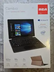 RCA Cambio 2-in-1 Notebook/Tablet 12.2 Inch 64GB Storage 2gb Memory Windows