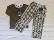 Bonds Boho Khaki Flannelette PJ Set Size 4
