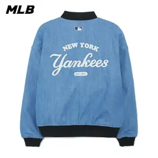 【MLB】牛仔丹寧夾克 棒球外套 紐約洋基隊(3ADKR0134-50INS)