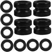 Yardwe 20pcs String Electric Guitar Strings Acoustic Guitar Parts Accessories Metal Tail Parts Black Metal